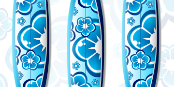 surfboard, surfing, stylish