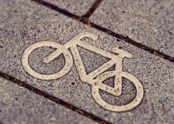 bicycle path, road sign, bicycle sign