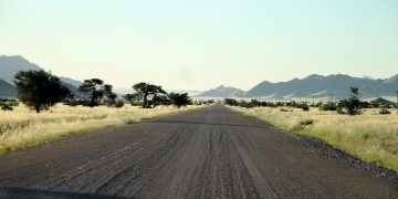 gravel road, dirt road, lonely