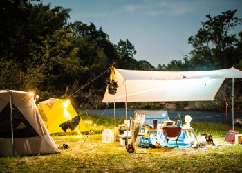camping, tent, night camping